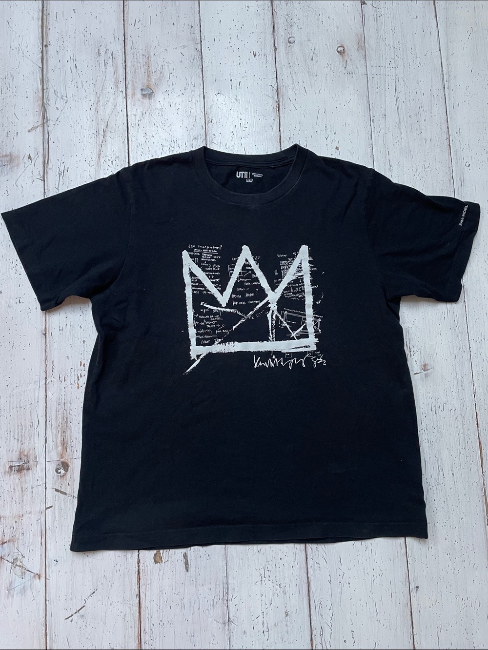Uniqlo Jean - Michel Basquiat Graphic Black Short-Sleeve Crewneck T-Shirt